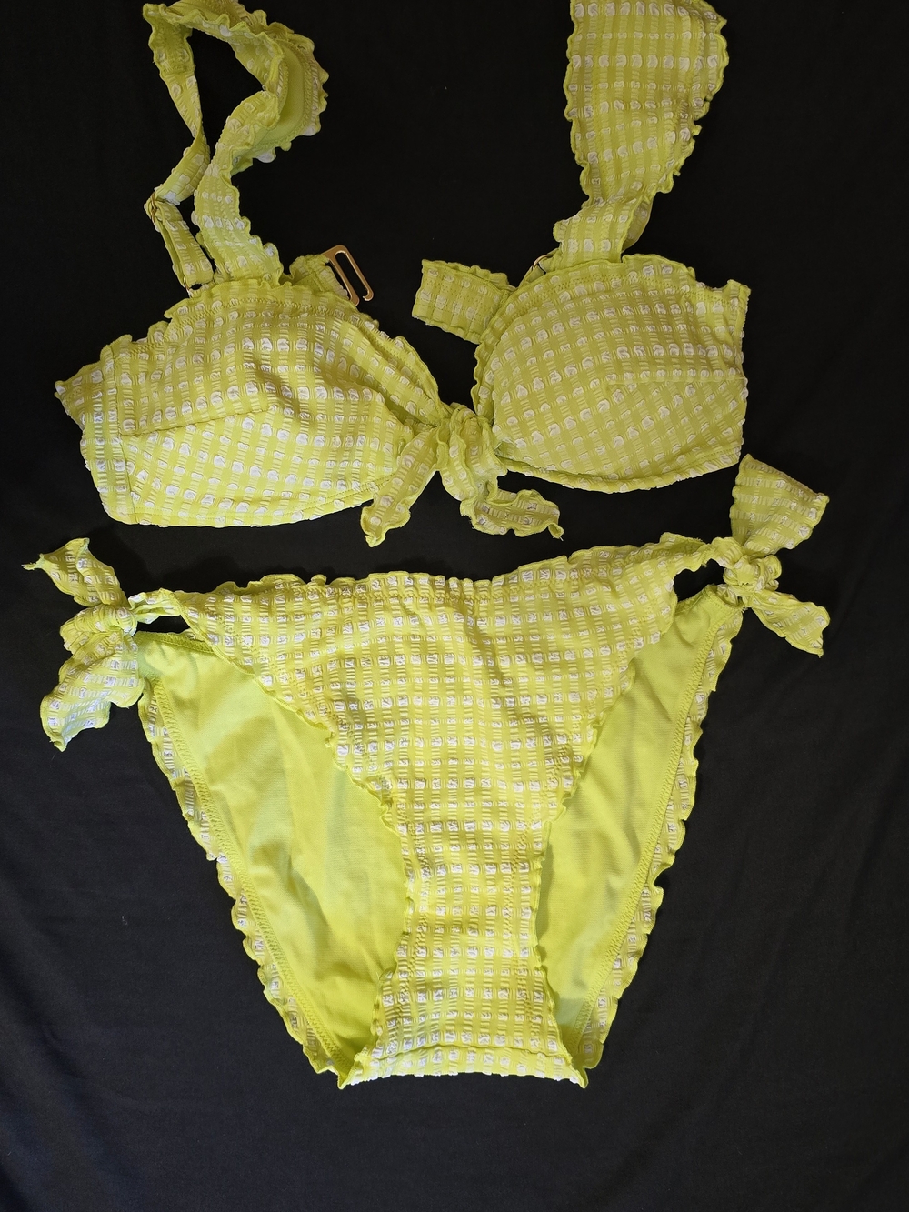Adore Me Green Tie-Side Bikini Set